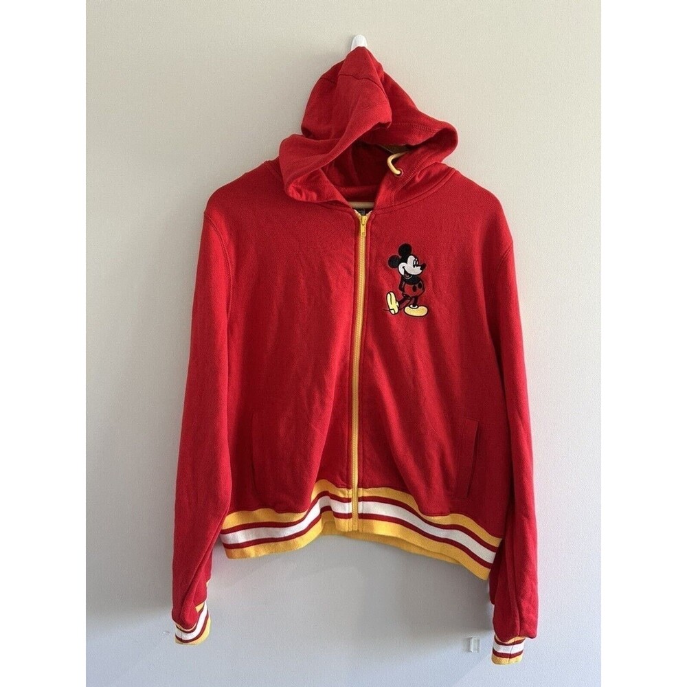Walt Disney World 50th Anniversary Vault Red Yellow Bomber Jacket XXL